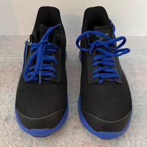 Reebok Men's Work Shoes RB1540 Black With Blue 6W Men 8W Women